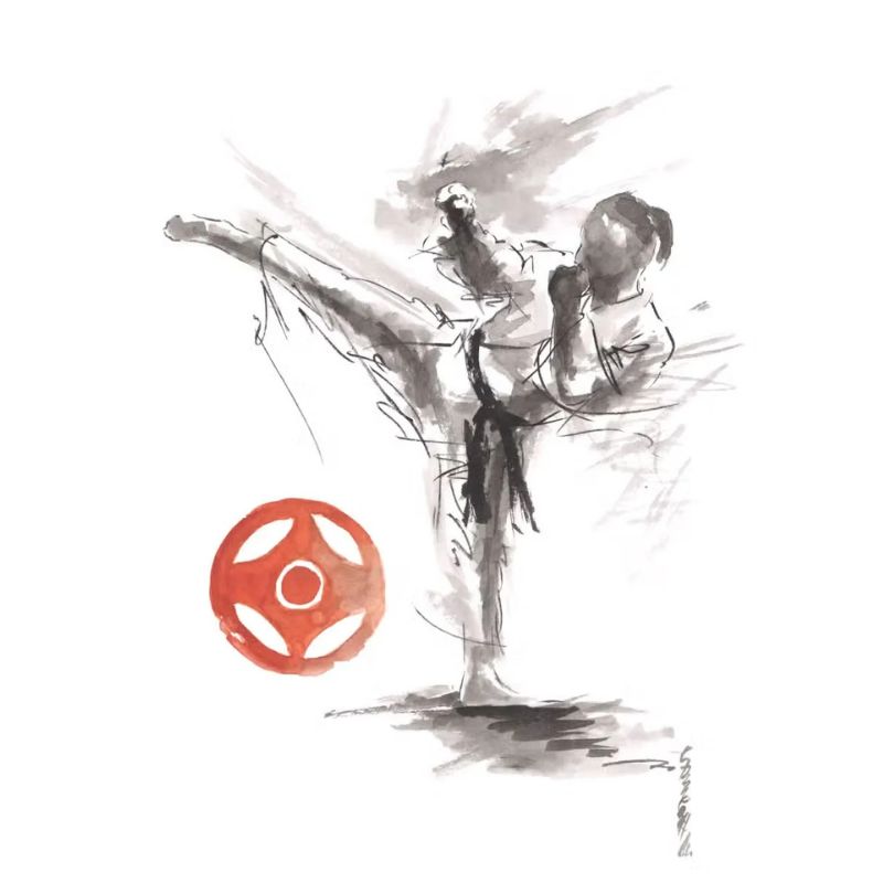 TableauKarate toile 3