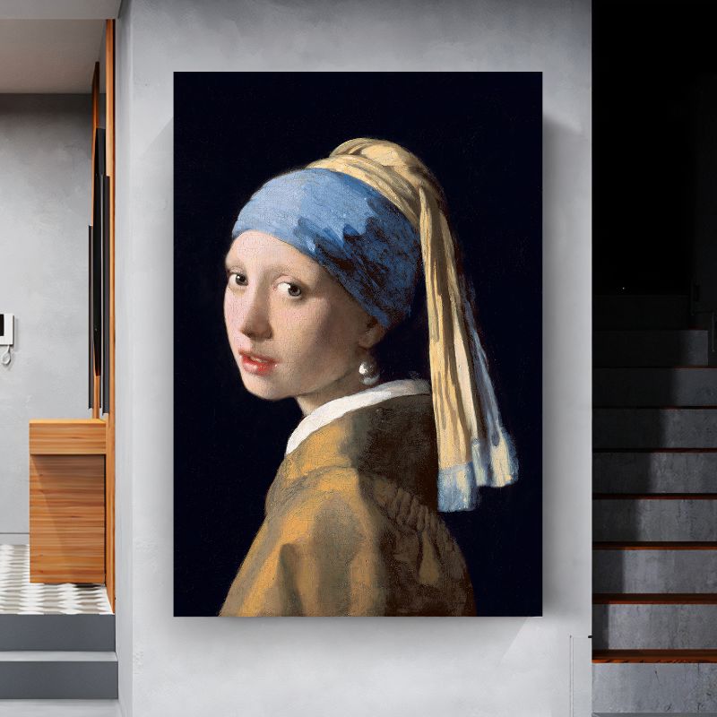 TableauLaJeuneFillealaperle_JohannesVermeer escalier