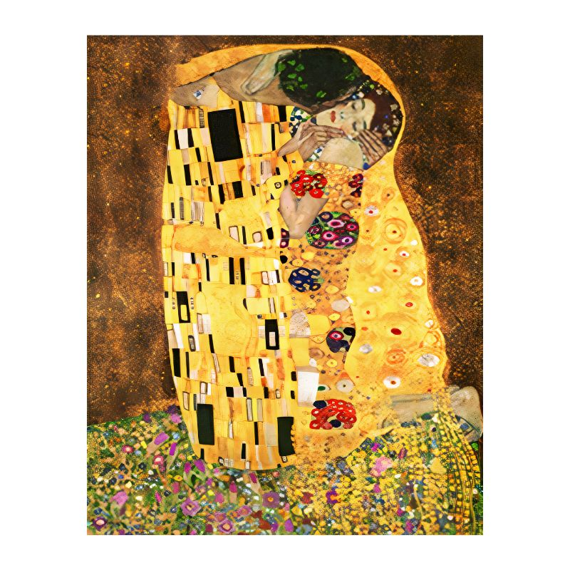 TableauLeBaiser-GustavKlimt toile