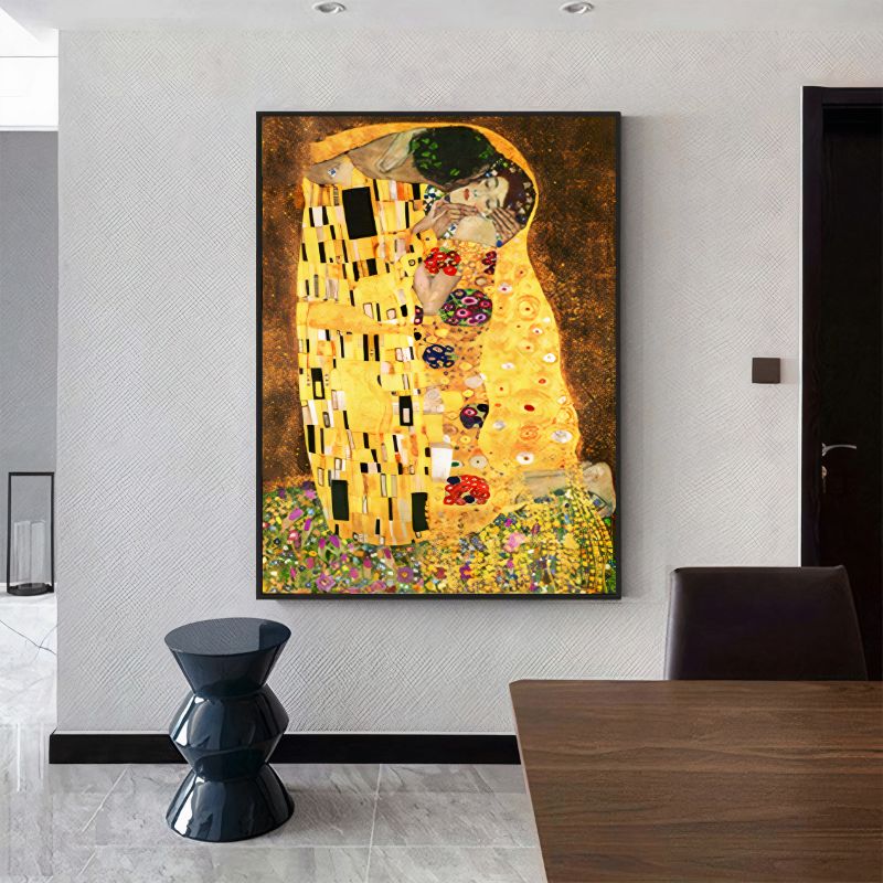 TableauLeBaiser-GustavKlimt salle a manger