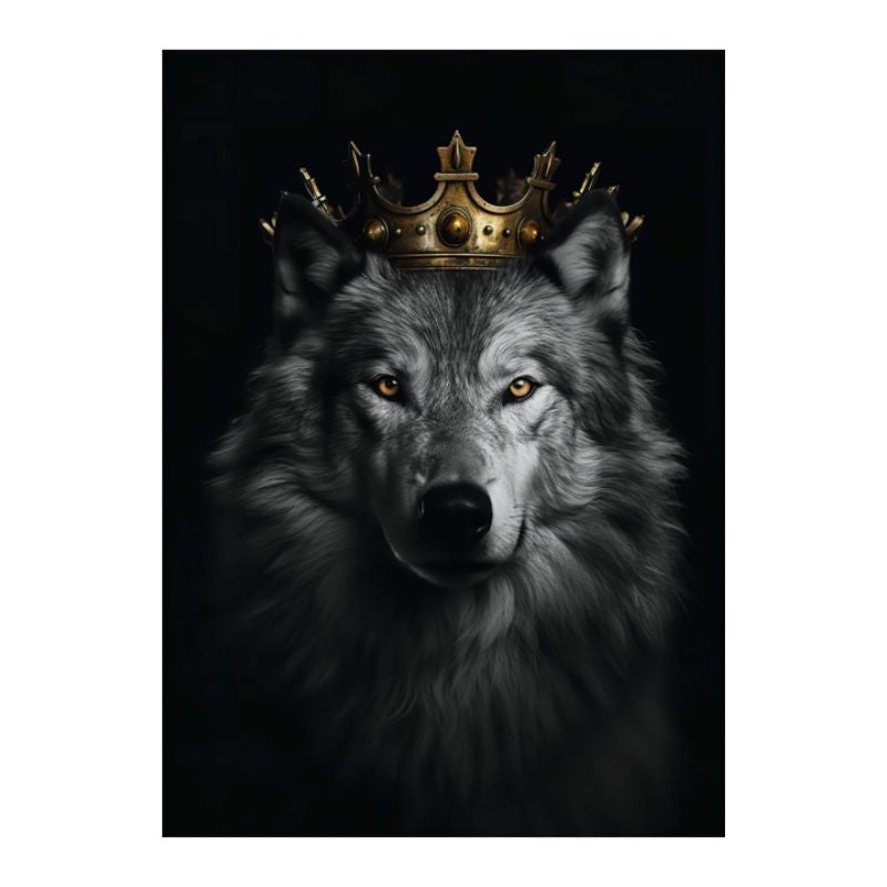 TableauLoupRoietsaCouronne toile