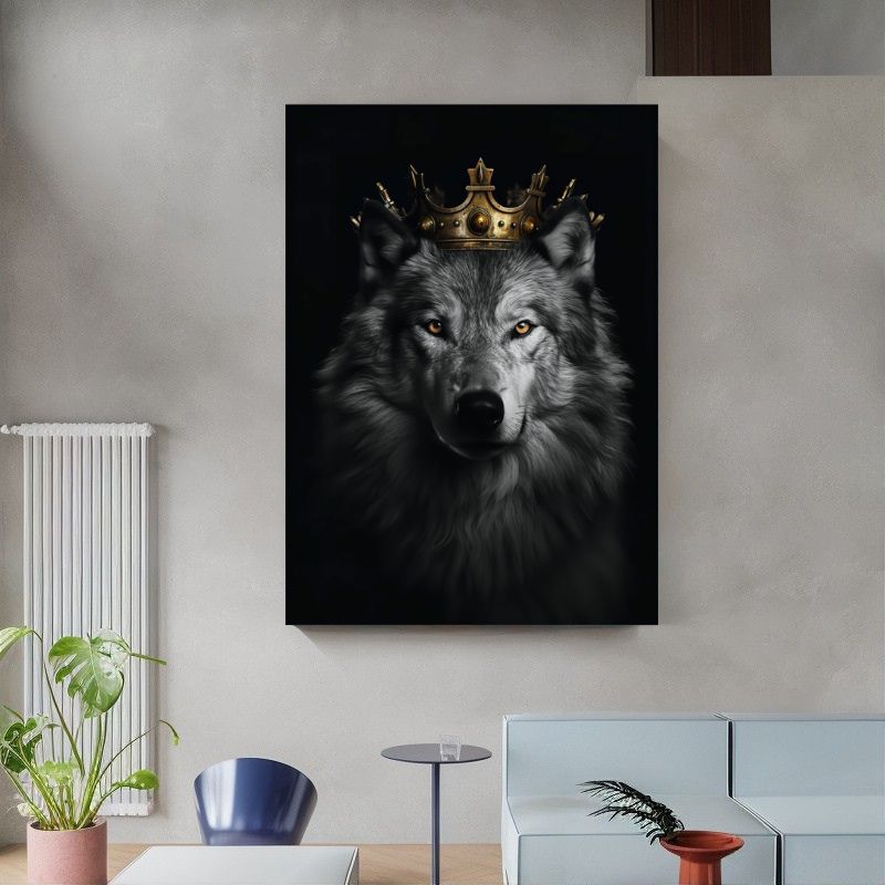 TableauLoupRoietsaCouronne mural