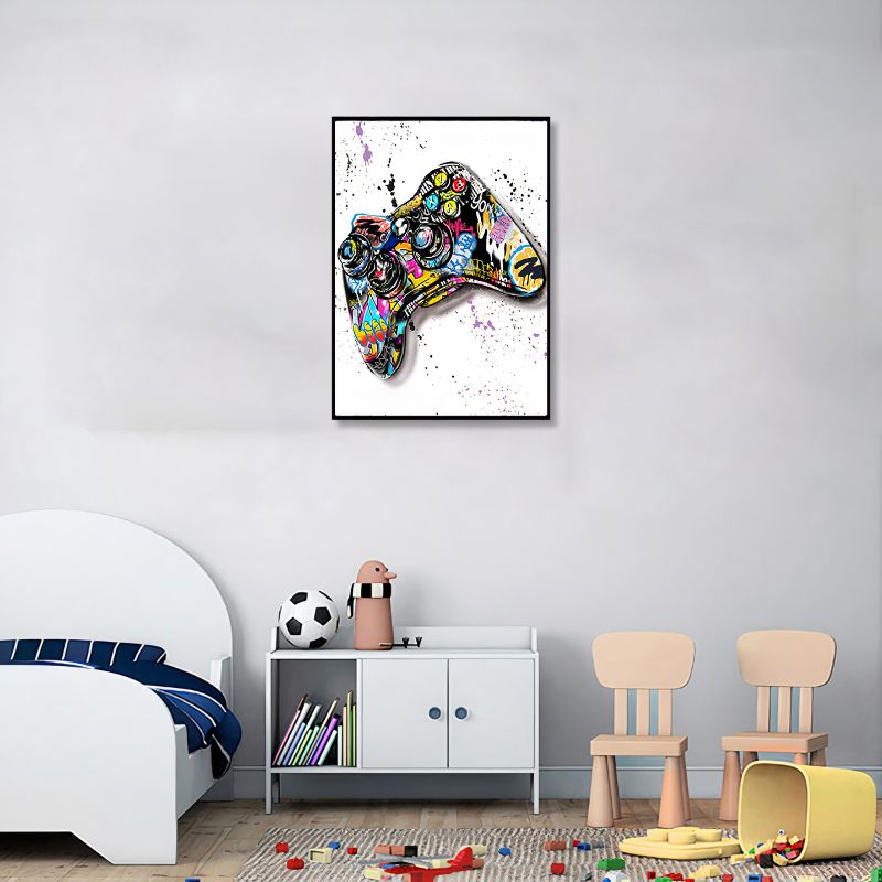 TableauManettedeJeuxVideoStreetArt chambre