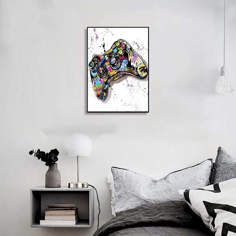 TableauManettedeJeuxVideoStreetArt mural