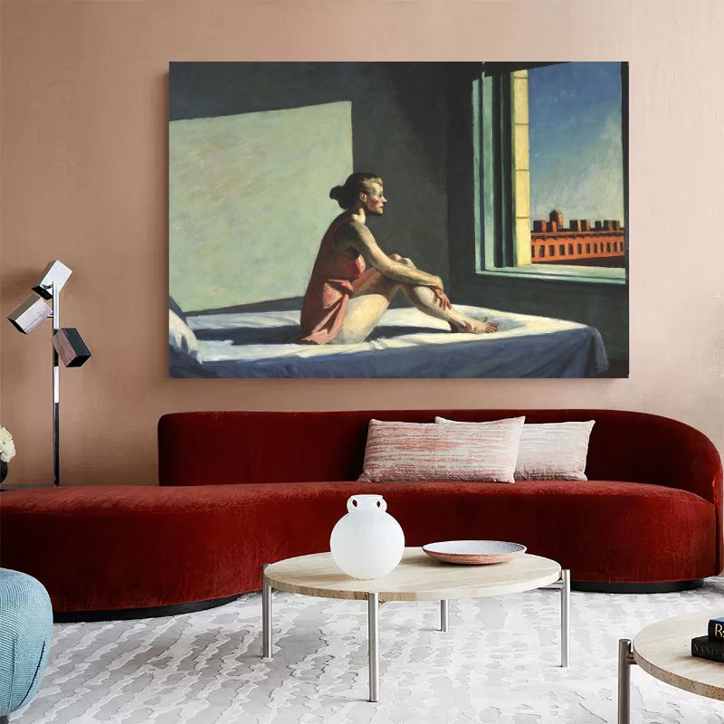 TableauMorningSun-EdwardHopper salon