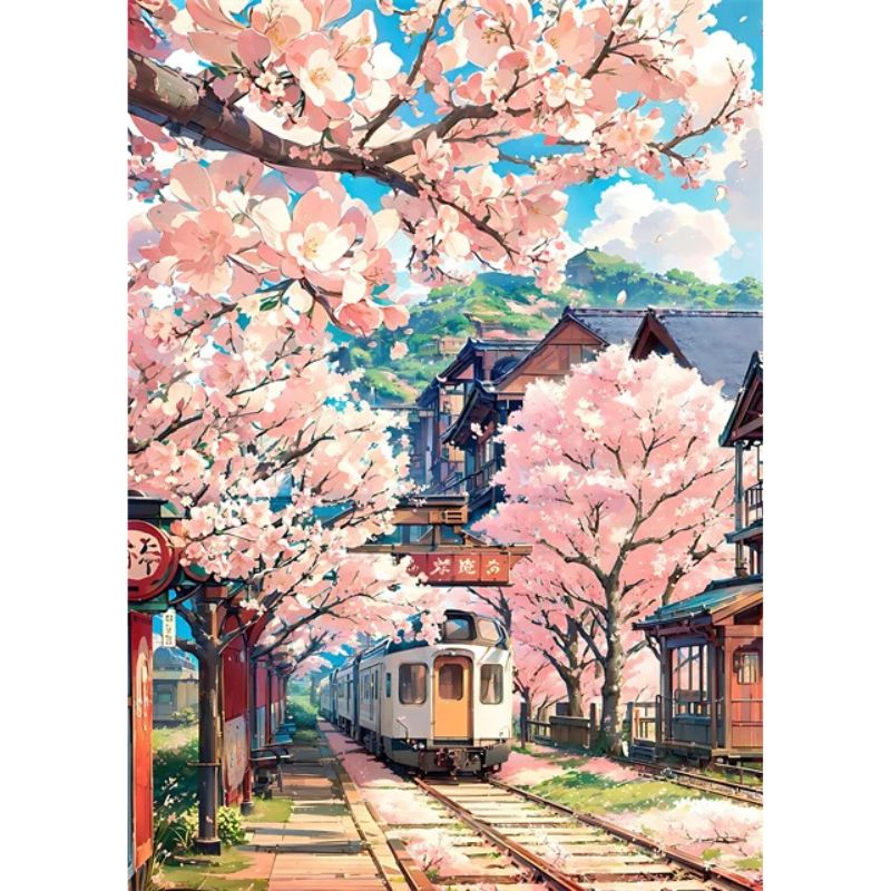 Tableau Paysage Japonais Anime toile 3