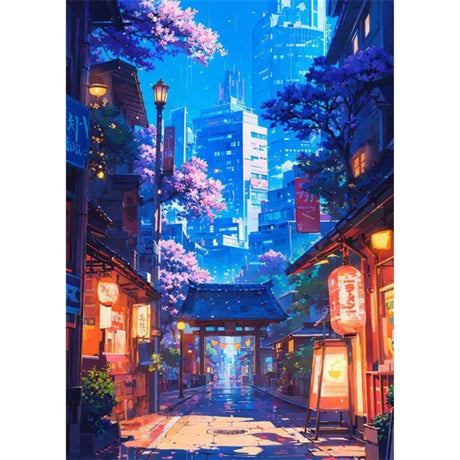 Tableau Paysage Japonais Anime toile 1