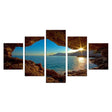 Tableau Paysage Vue Mer et Grotte toile