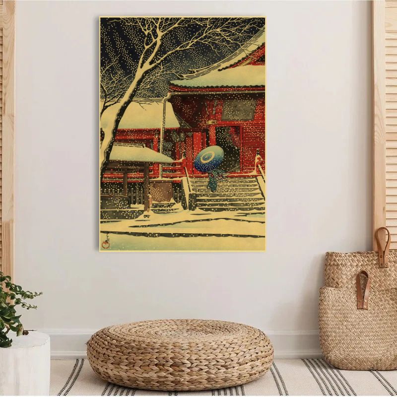 Tableau Paysages Japonais Rétro salon