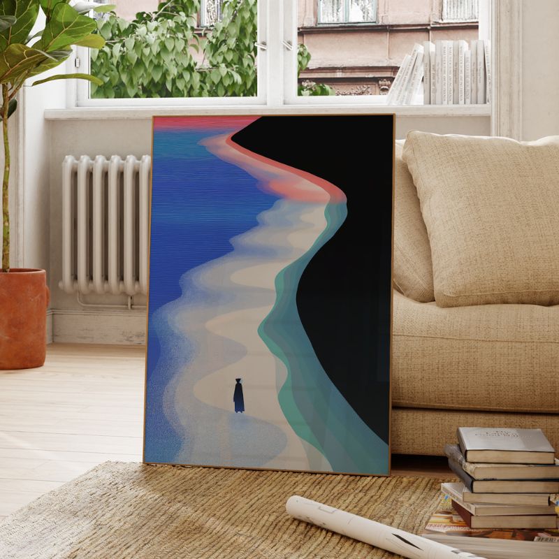 TableauPlageAbstraite canape