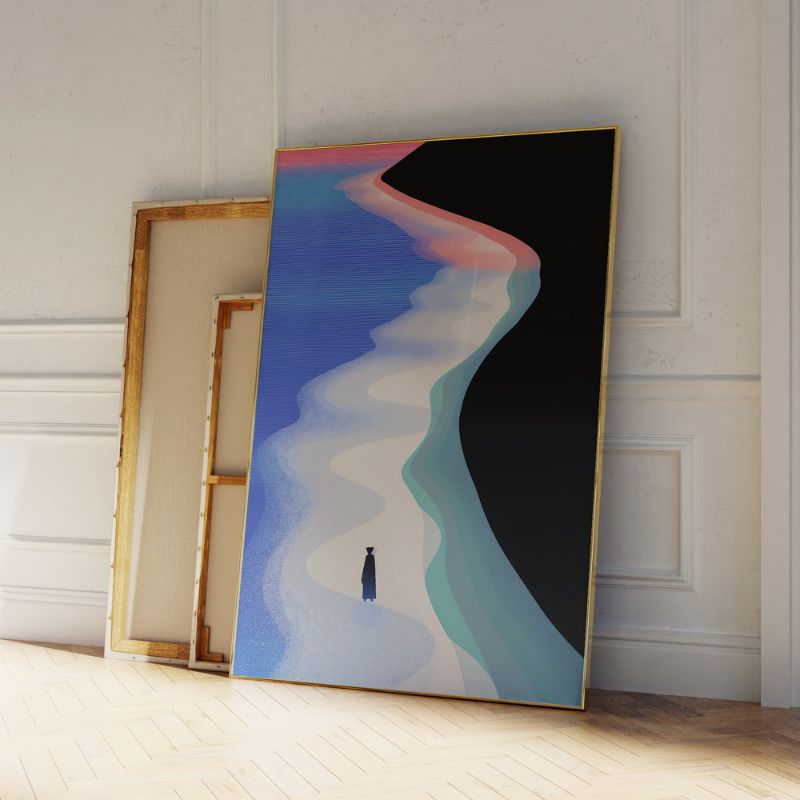 TableauPlageAbstraite pose