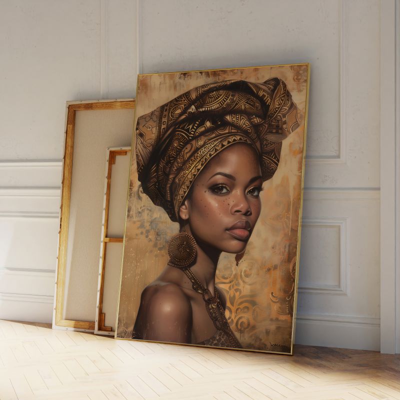 TableauPortraitArtAfro pose