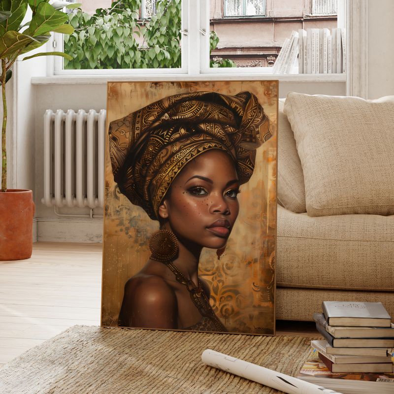 TableauPortraitArtAfro canape