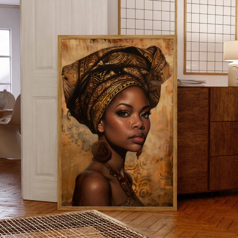 TableauPortraitArtAfro chambre