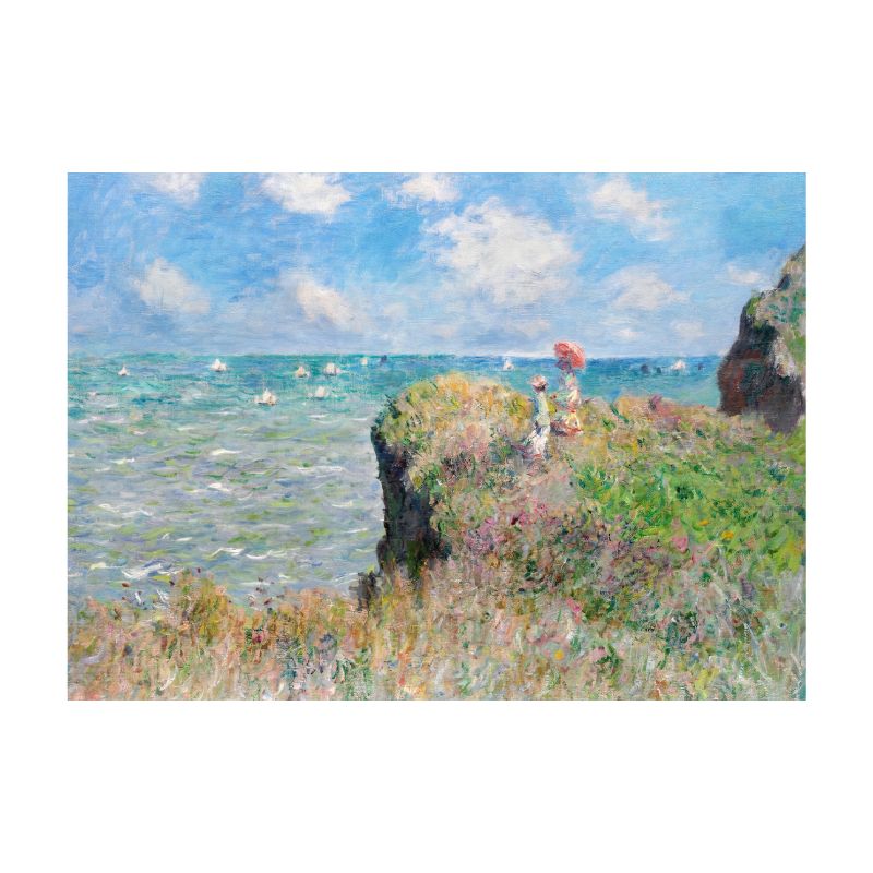 TableauPromenadesurlaFalaise_Pourville-ClaudeMonet toile