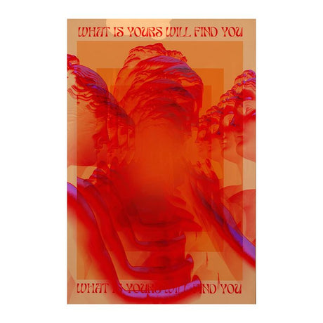 TableauPsychedeliqueRougeModerne toile