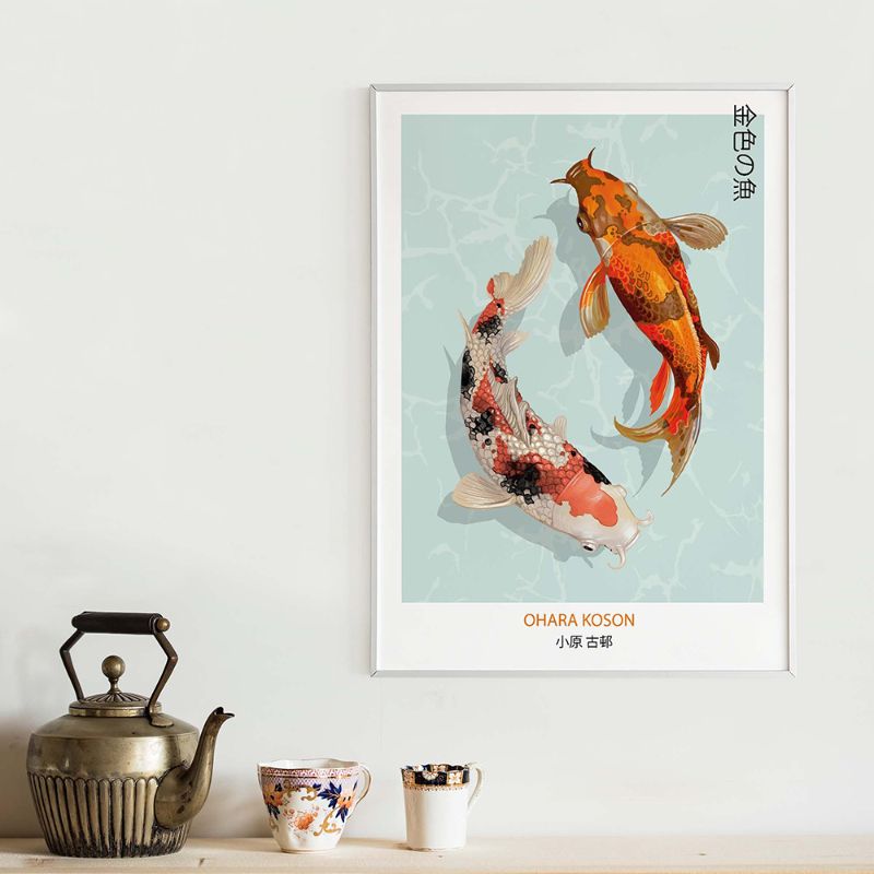 TableauReproductionsArtistesJaponais mural