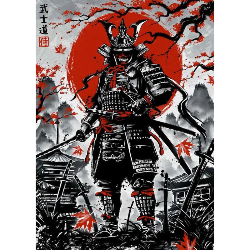 Tableau Samouraï toile
