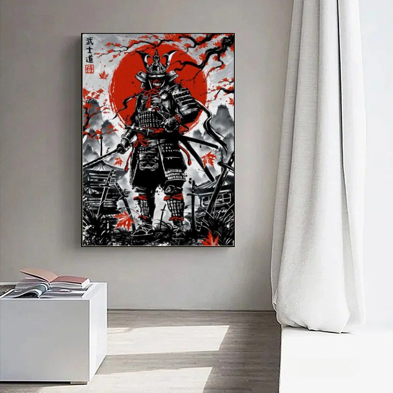 Tableau Samouraï rideau