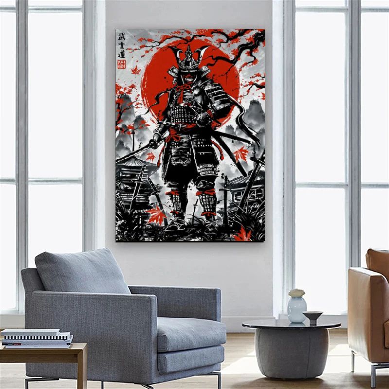 Tableau Samouraï salon