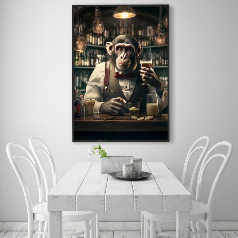 TableauSingeBarman salle a manger