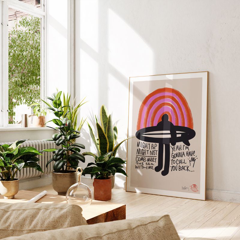 TableauSurfeurPopArt pose