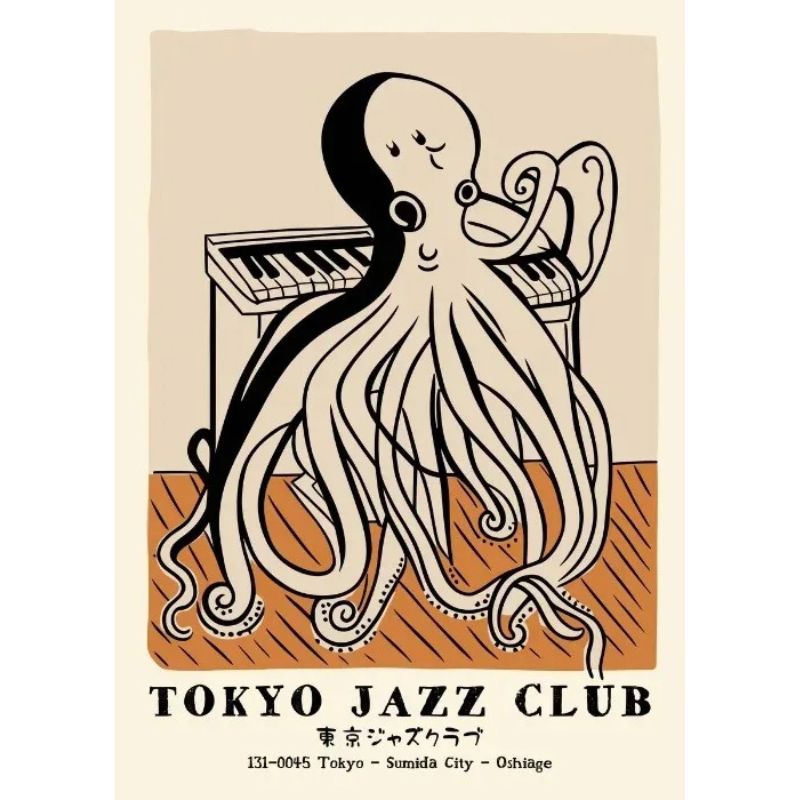Tableau Tokyo Jazz Club toile 1
