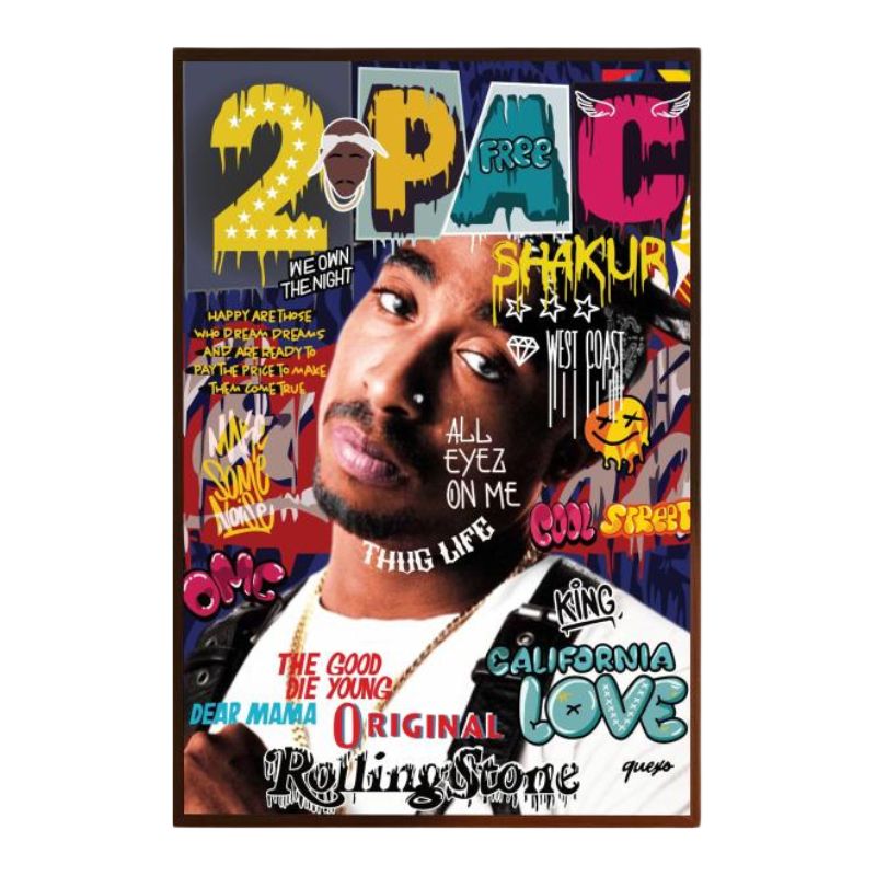 TableauTupacStreetArt toile