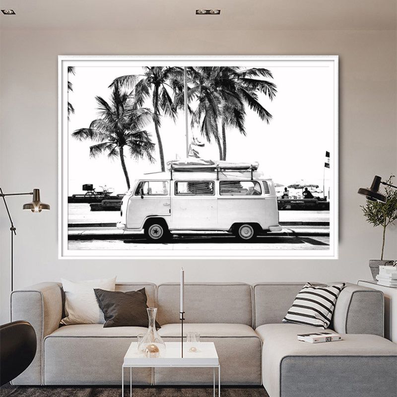 TableauVanNoiretBlanc salon