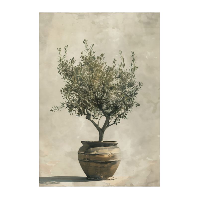 TableauVaseetOlivierMediterraneen toile 3