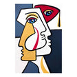 TableauVisageCubisme toile