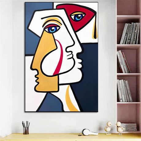 TableauVisageCubisme bibliotheque