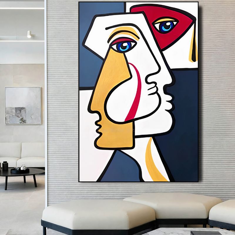 TableauVisageCubisme salon