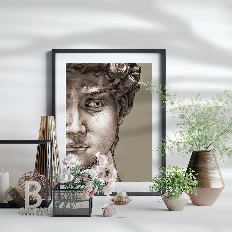 TableauVisageStatuedeDaviddeMichelAnge pose