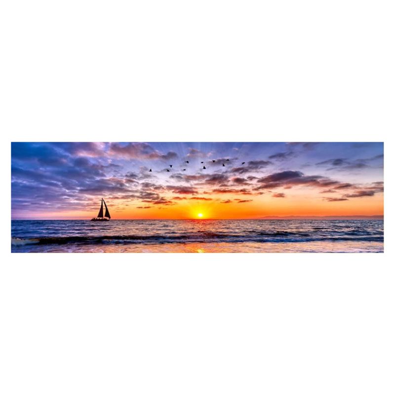 Tableau Voilier au Coucher du Soleil toile