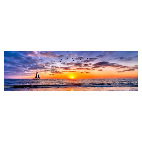 Tableau Voilier au Coucher du Soleil toile