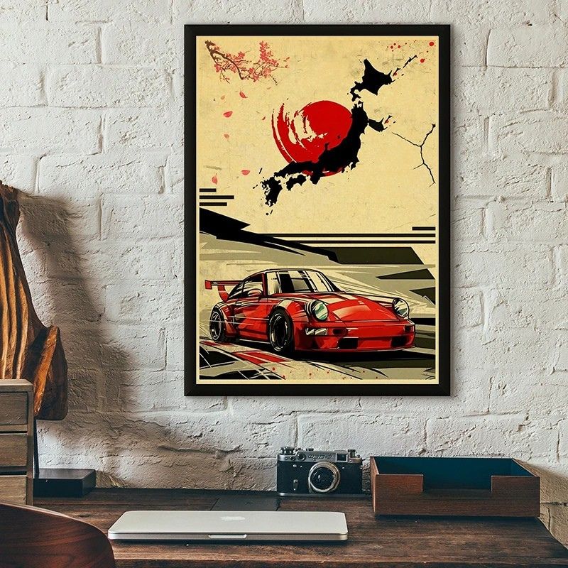 TableauVoitureJaponaise porsche