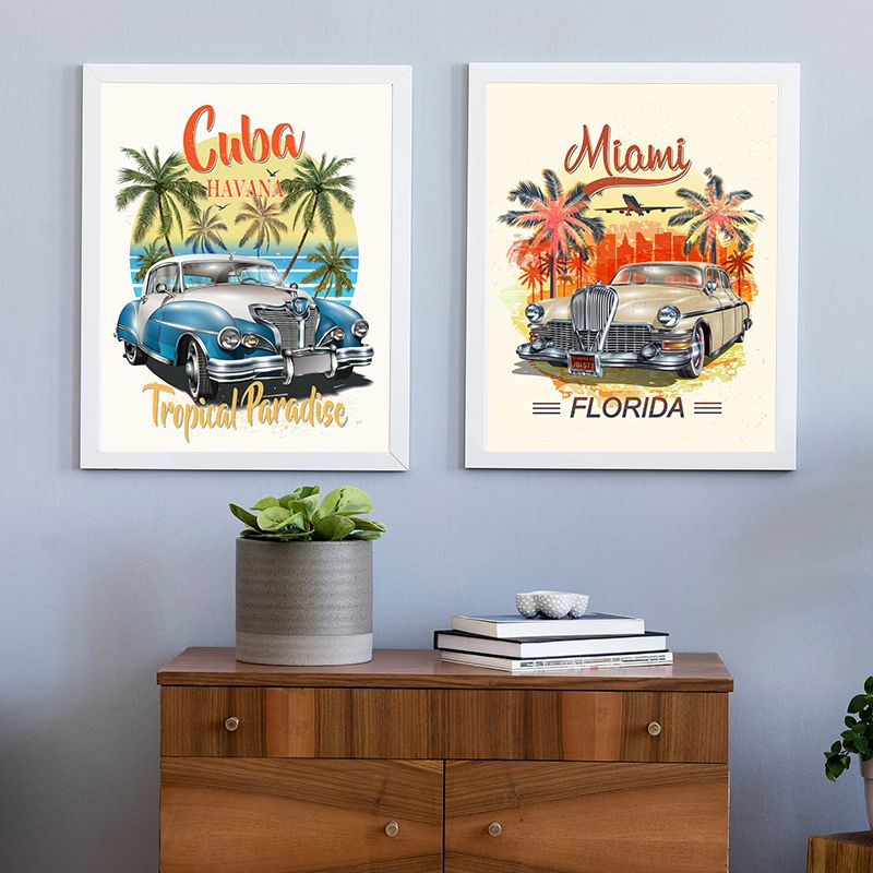 TableauVoituredeCuba deux toiles