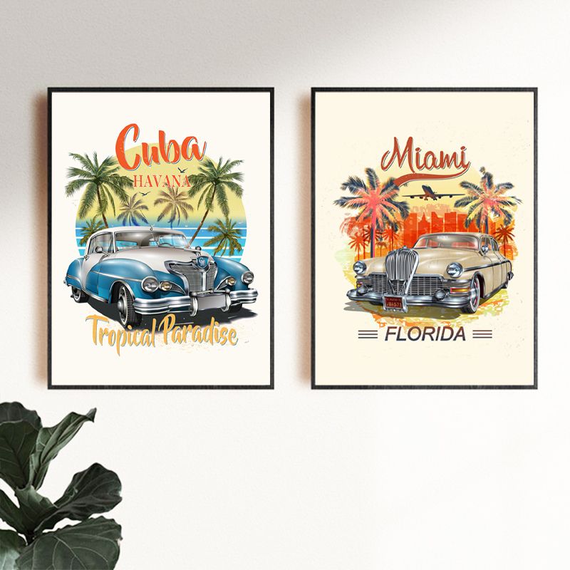 TableauVoituredeCuba mur