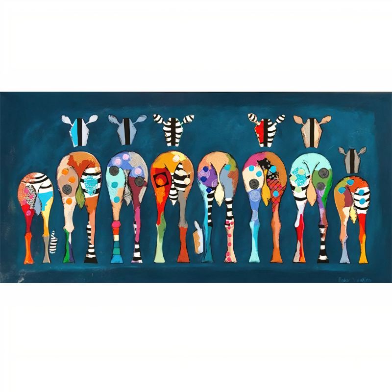 TableauZebrePopArt toile