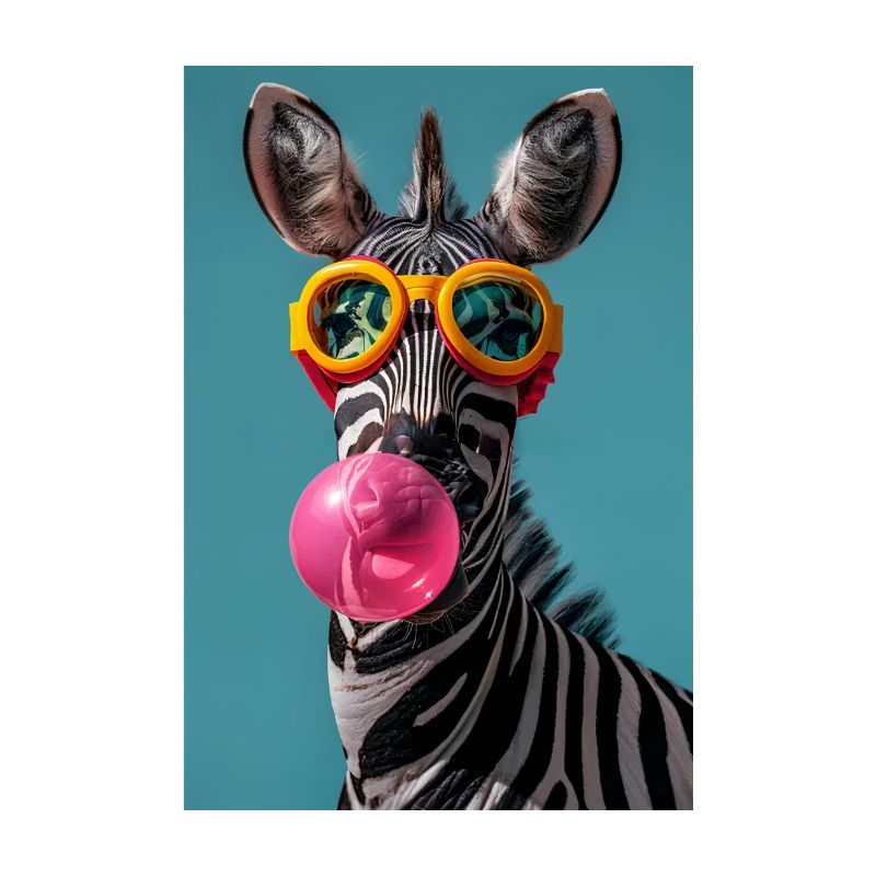 TableauZebrePopArtDecale toile