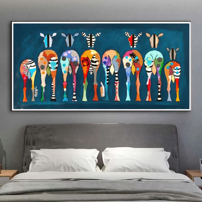 TableauZebrePopArt chambre