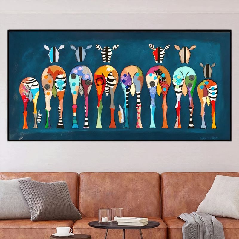TableauZebrePopArt canape