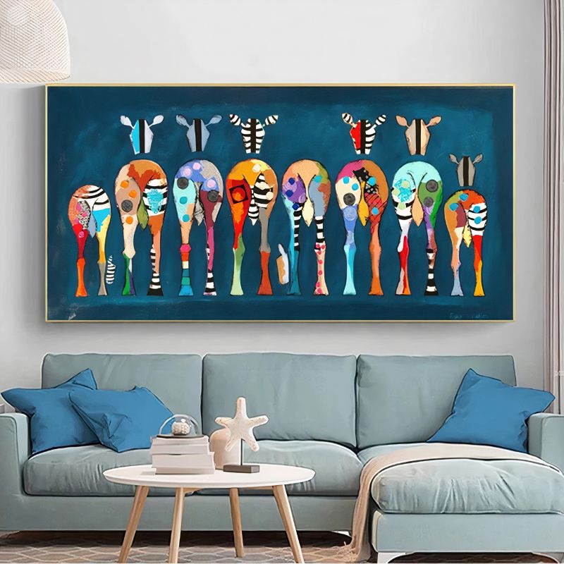 TableauZebrePopArt salon