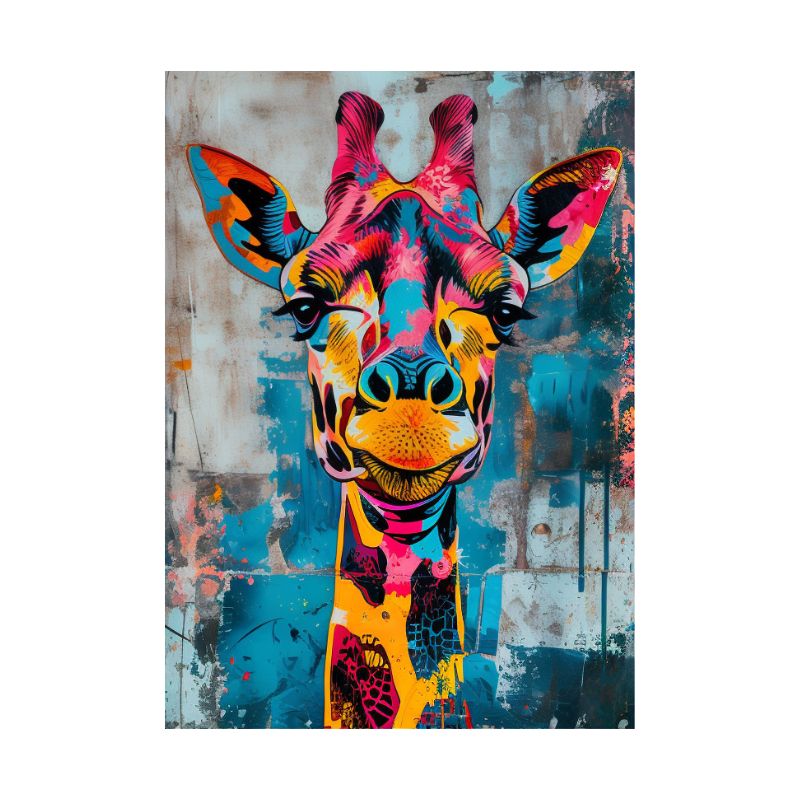 Tableau Girafe Street Art