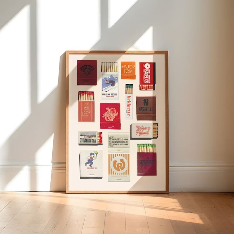 Tableauallumette mur