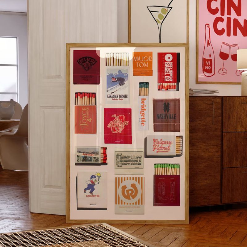 Tableauallumette pose