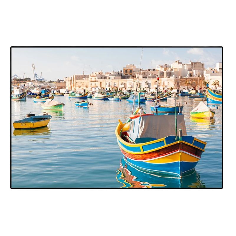Tableau bateaux ile de Malte toile