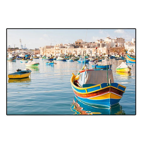 Tableau bateaux ile de Malte toile