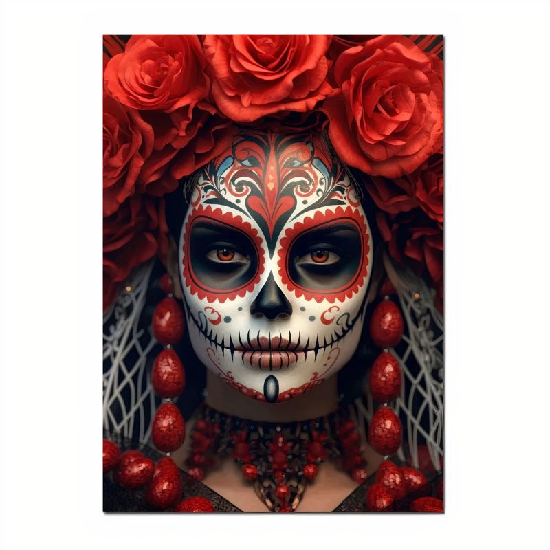 Tableaucatrina_artdujourdesmortsmexicain toile 3